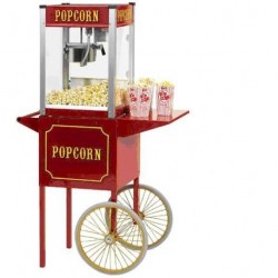 MACHINE POP CORN SUR ROULETTES