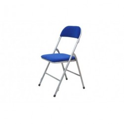 CHAISE PLIANTE  VELOURS BLEU