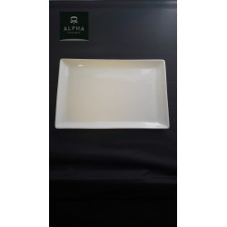 ASSIETTE BLANCHE RECTANGLE 28X18