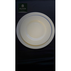 ASSIETTE ROMA BLANCHE 21 CM