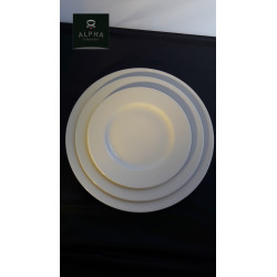 ASSIETTE DE PRESENTATION ROMA BLANCHE 29 CM